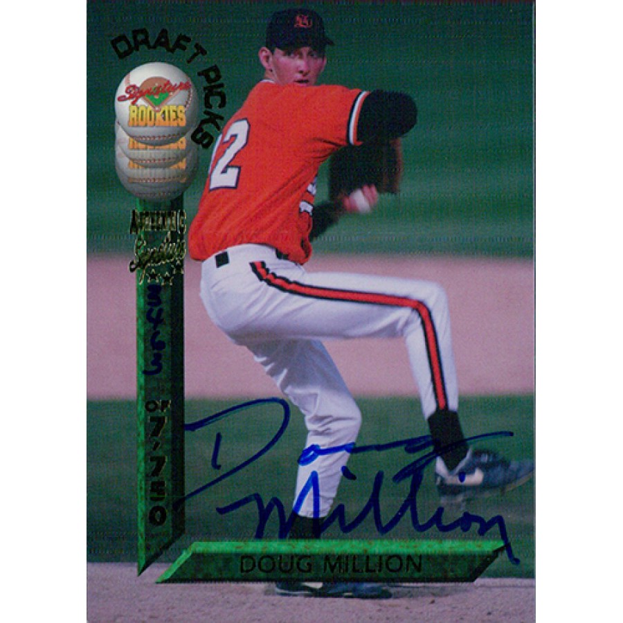Doug Million Signed 1994 Signature Rookies Baseball Card 7 /7750